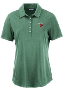 Cutter and Buck Fort Wayne TinCaps Womens Green Coastline Eco Short Sleeve Polo Shirt