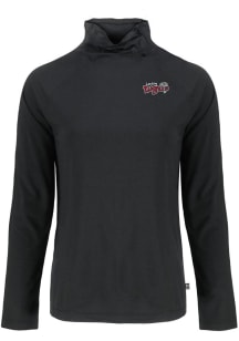 Cutter and Buck Lansing Lugnuts Womens Black Coastline Eco Funnel Neck Crew Sweatshirt
