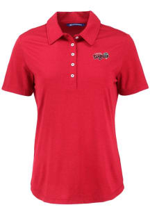 Cutter and Buck Lansing Lugnuts Womens Cardinal Coastline Eco Short Sleeve Polo Shirt