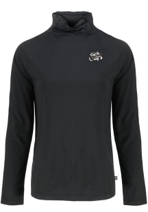 Cutter and Buck Omaha Storm Chasers Womens Black Coastline Eco Funnel Neck Crew Sweatshirt