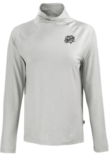 Cutter and Buck Omaha Storm Chasers Womens Grey Coastline Eco Funnel Neck Crew Sweatshirt