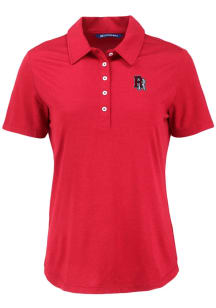 Cutter and Buck Round Rock Express Womens Cardinal Coastline Eco Short Sleeve Polo Shirt