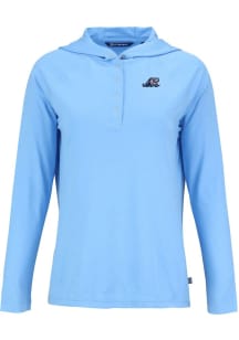 Cutter and Buck West Michigan Whitecaps Womens Light Blue Coastline Eco Hooded Sweatshirt