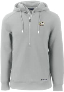 Cutter and Buck Western Michigan Broncos Mens Grey Roam Long Sleeve Hoodie