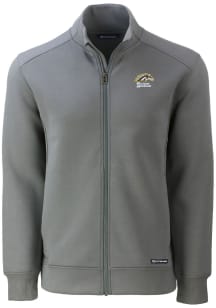 Mens Western Michigan Broncos Grey Cutter and Buck Roam Light Weight Jacket