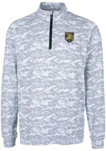 Cutter and Buck Army Black Knights Mens Charcoal Traverse Big and Tall 1/4 Zip Pullover