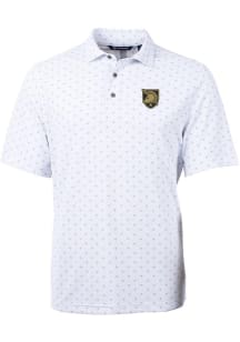 Cutter and Buck Army Black Knights White Virtue Eco Pique Tile Big and Tall Polo
