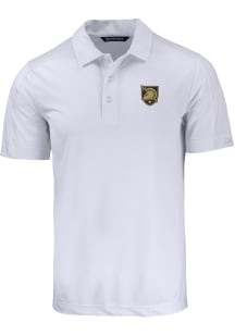 Cutter and Buck Army Black Knights Mens White Prospect Short Sleeve Polo
