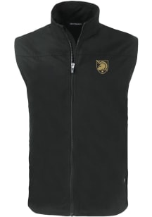 Cutter and Buck Army Black Knights Mens Black Charter Sleeveless Jacket
