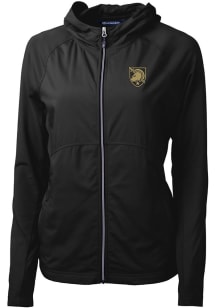 Cutter and Buck Army Black Knights Womens Black Adapt Eco Light Weight Jacket