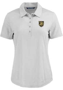 Cutter and Buck Army Black Knights Womens Grey Coastline Eco Short Sleeve Polo Shirt