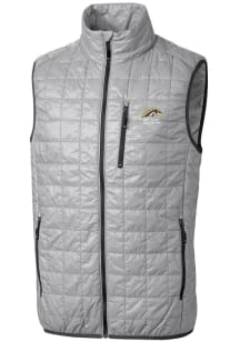 Mens Western Michigan Broncos Grey Cutter and Buck Rainier PrimaLoft Vest