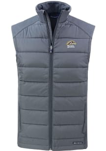 Mens Western Michigan Broncos Grey Cutter and Buck Evoke Vest