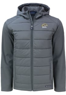 Mens Western Michigan Broncos Grey Cutter and Buck Evoke Hood Medium Weight Jacket