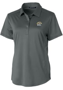 Womens Western Michigan Broncos Grey Cutter and Buck Prospect Short Sleeve Polo Shirt