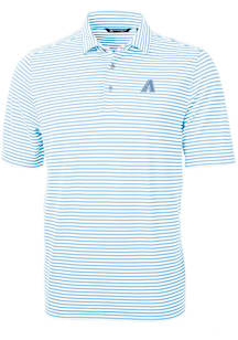 Cutter and Buck Arizona Diamondbacks Blue Mono Virtue Eco Pique Stripe Big and Tall Polo