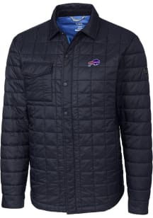 Cutter and Buck Buffalo Bills Mens Navy Blue Logo Rainier PrimaLoft Outerwear Lined Jacket