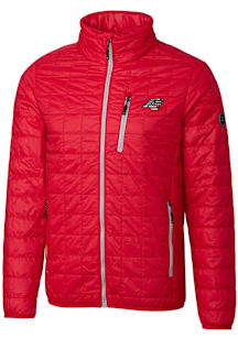 Cutter and Buck Carolina Panthers Mens Red Americana Rainier PrimaLoft Big and Tall Lined Jacket