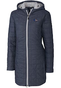 Cutter and Buck Denver Broncos Womens Anthracite Americana Rainier PrimaLoft Long Filled Jacket