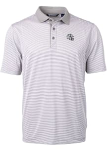 Cutter and Buck Indianapolis Colts Grey Helmet Virtue Eco Pique Micro Stripe Big and Tall Polo