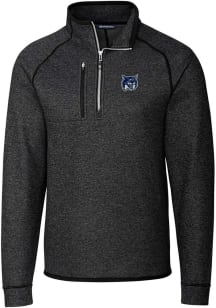 Cutter and Buck New Hampshire Wildcats Mens Charcoal Mainsail Big and Tall 1/4 Zip Pullover