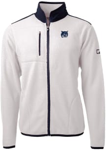 Cutter and Buck New Hampshire Wildcats Mens White Cascade Sherpa Big and Tall Light Weight Jacke..