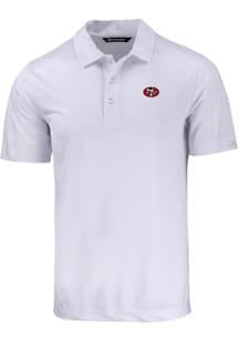 Cutter and Buck San Francisco 49ers Mens White Historic Prospect Short Sleeve Polo
