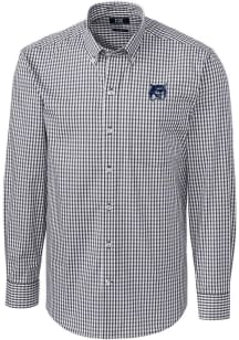Cutter and Buck New Hampshire Wildcats Mens Charcoal Easy Care Stretch Big and Tall Dress Shirt