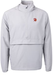 Cutter and Buck Tampa Bay Buccaneers Mens Grey Historic Charter Eco Pullover Jackets