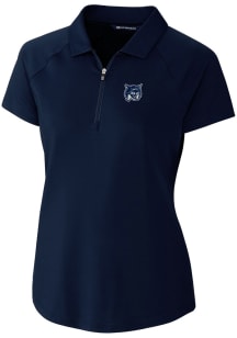 Cutter and Buck New Hampshire Wildcats Womens Navy Blue Forge Short Sleeve Polo Shirt