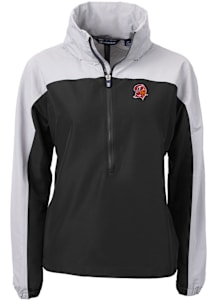 Cutter and Buck Tampa Bay Buccaneers Womens Black Historic Charter Eco Pullover