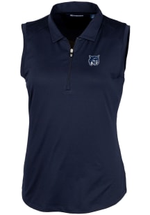 Cutter and Buck New Hampshire Wildcats Womens Navy Blue Forge Polo Shirt