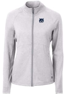 Cutter and Buck New Hampshire Wildcats Womens Grey Vault Adapt Eco Knit Light Weight Jacket
