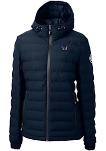 Cutter and Buck Washington Commanders Womens Navy Blue Americana Mission Ridge Repreve Filled Jack..