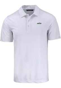 Cutter and Buck New York Jets White Prospect Big and Tall Polo