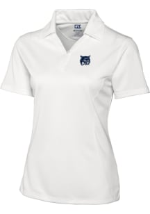 Cutter and Buck New Hampshire Wildcats Womens White Drytec Genre Short Sleeve Polo Shirt