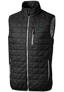 Cutter and Buck New York Jets Mens Black Rainier PrimaLoft Sleeveless Jacket