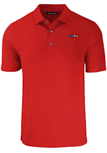 Cutter and Buck New York Jets Mens Red Americana Forge Recycled Short Sleeve Polo