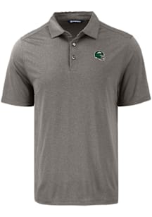 Cutter and Buck New York Jets Mens Grey Helmet Coastline Eco Short Sleeve Polo