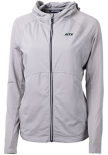 Cutter and Buck New York Jets Womens Grey Adapt Eco Light Weight Jacket