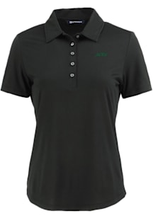 Cutter and Buck New York Jets Womens Black Coastline Eco Short Sleeve Polo Shirt