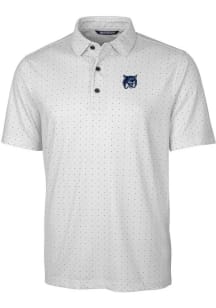 Cutter and Buck New Hampshire Wildcats Mens Charcoal Pike Short Sleeve Polo