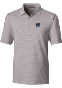 Cutter and Buck New Hampshire Wildcats Mens Grey Vault Forge Pencil Stripe Short Sleeve Polo
