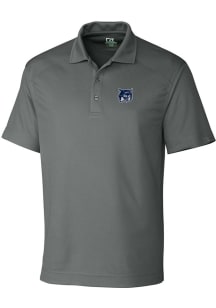 Cutter and Buck New Hampshire Wildcats Mens Grey Drytec Genre Short Sleeve Polo
