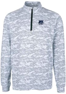 Cutter and Buck New Hampshire Wildcats Mens Charcoal Traverse Long Sleeve 1/4 Zip Pullover