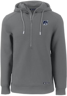 Cutter and Buck New Hampshire Wildcats Mens Grey Roam Long Sleeve Hoodie