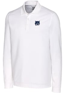 Cutter and Buck New Hampshire Wildcats Mens White Advantage Long Sleeve Polo Shirt