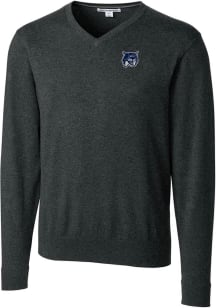 Cutter and Buck New Hampshire Wildcats Mens Charcoal Lakemont Long Sleeve Sweater