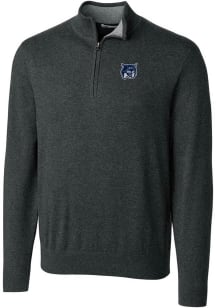 Cutter and Buck New Hampshire Wildcats Mens Charcoal Lakemont Long Sleeve 1/4 Zip Pullover