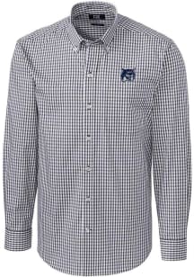 Cutter and Buck New Hampshire Wildcats Mens Charcoal Easy Care Long Sleeve Dress Shirt